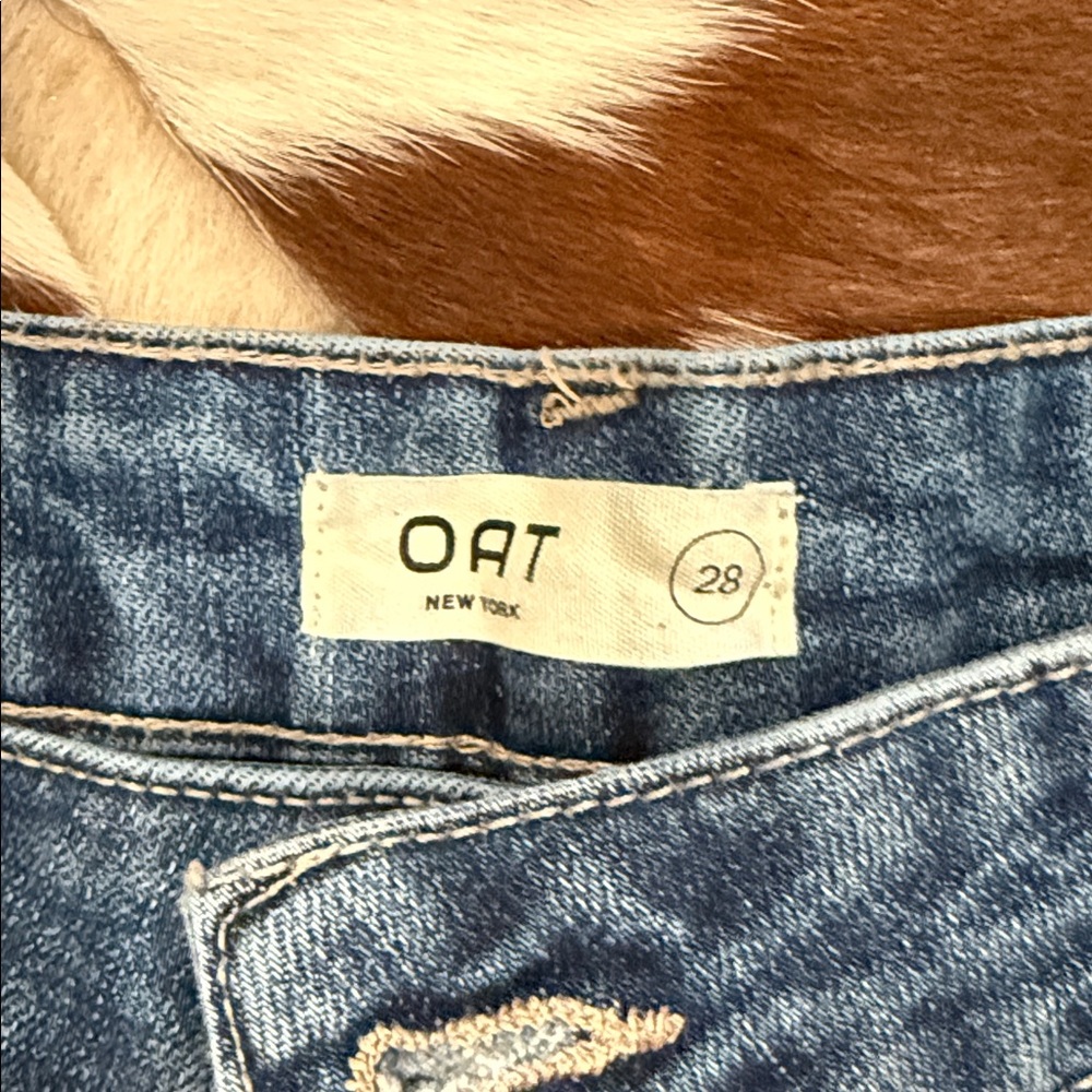 Oat New York Dark Blue Boyfriend Jeans - Picture 2 of 6